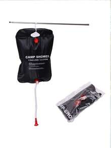 25L Solar Heating Waterproof Shower Bag For Camping, Outdoor Bathing, Washing And Showering, PVC - Black - View 5