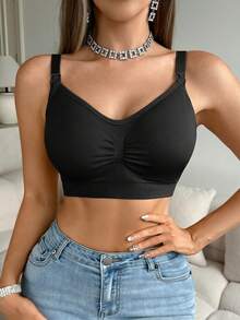SHEIN 女款 2026 熱銷時尚舒適極簡純色高 CP 值高品質無縫孕婦哺乳內衣 3 件組 - 彩色 - 查看 8