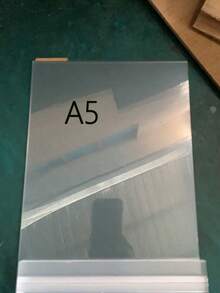 T-Shape Clear Acrylic Sign Holder Double Sided Display Stand For Menu Flyer Photo Office Restaurant Retail Wedding - Clear - View 9