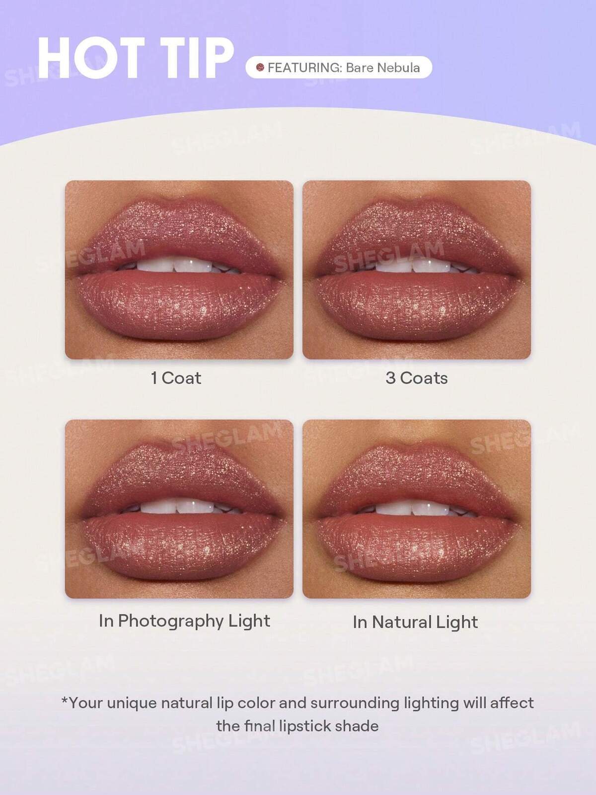 Stardust Swipe Glitter Liquid Lipstick-417 Twinkle Rush