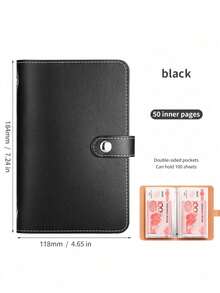 100 Envelope Budget Saving Book, Banknote Cash Collect Album, Photocard Holder, Multifunctional Storage Organizer - Multicolor - View 16
