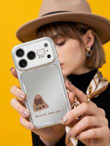 ShellaStory Diseño de funda protectora estampada elegante, funda de teléfono de moda compatible con iPhone - Multicolor - Ver 2