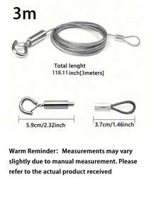 2MM Thick Stainless Steel Wire Clothesline Indoor Outdoor Wall-Mounted Retractable Drying Rope Adjustable Length Heavy Duty Rust Resistant Sturdy Laundry Hanger Space Saving Clothes Line For Home Balcony Patio Bathroom Dorm Room Apartment Housewarming - Silver - View 12