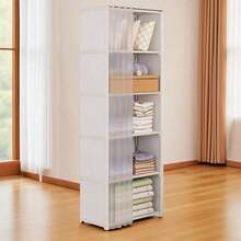 Multifunctional Easy-Install Minimalist Storage Cabinet, Dust-Proof Bookshelf, Ideal For Office, Classroom, Living Room, Bedroom, Dorm - Multicolor - View 6