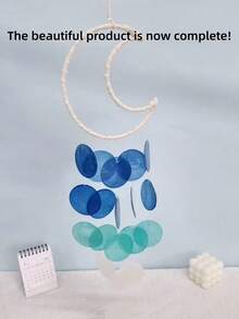 Moon Shell Wind Chime Dream Catching Net Wind Chime Room Balcony Wall Decoration Pendant Aerial Hanging Decoration,Home Decor ,Room Decor,Wall Decor Gifts Birthday Graduation - Multicolor - View 17