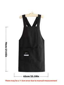 Cross-Back Kitchen Apron With Pockets, Adjustable Water-Resistant Apron For Cooking, Baking, Gardening & Work, Unisex Chef Apron - Multicolor - View 8
