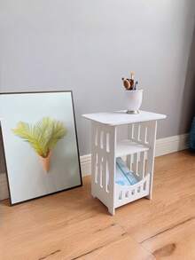 1 Piece Modern Minimalist Side Table Storage Cabinet Nightstand Small Square Table For Bedroom Living Room Sofa End Table Versatile Furniture Space Saving Home Organizer - Multicolor - View 4
