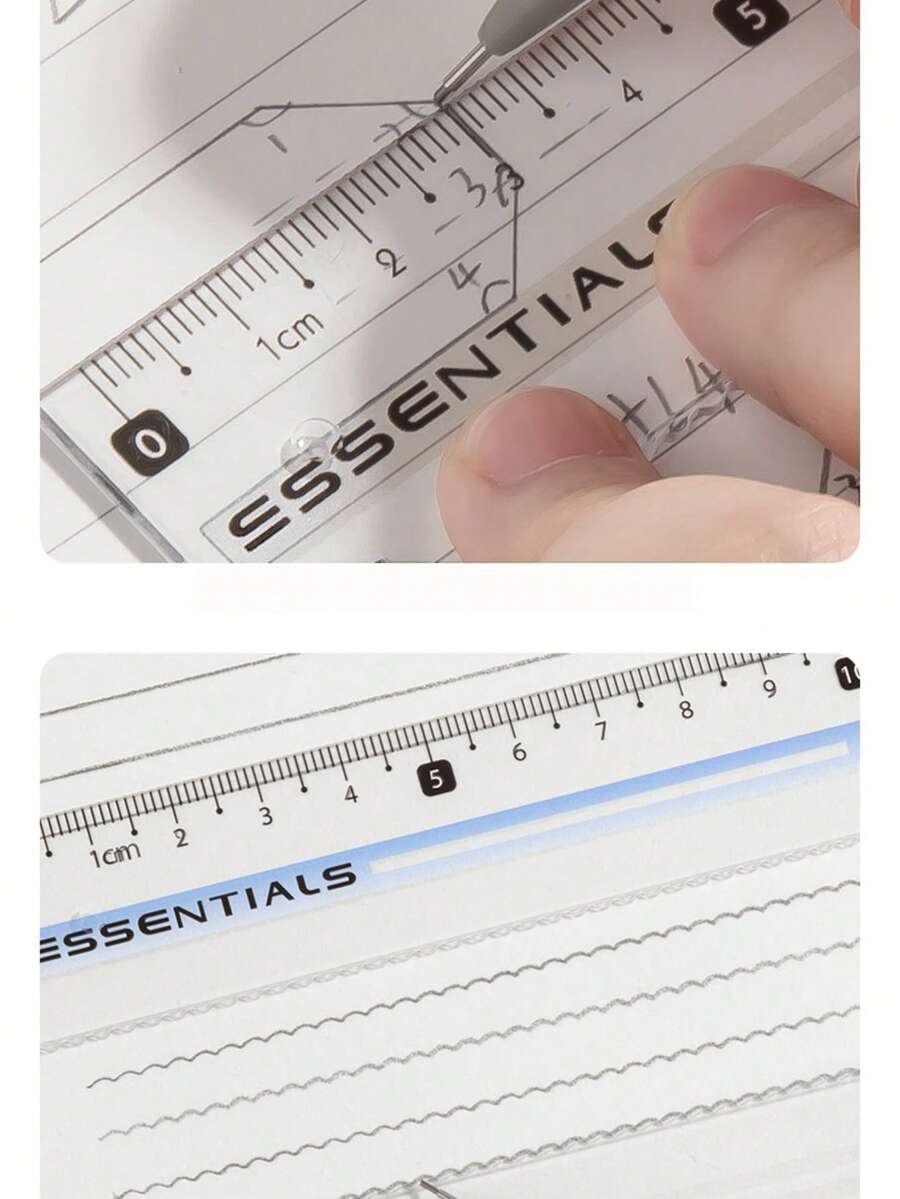 Juego de Compás y Regla – Herramientas de Estudio Esenciales para Estudiantes de Secundaria, Kit Especializado de Dibujo Matemático para Niños de Escuela Primaria. - Multicolor - Ver 1