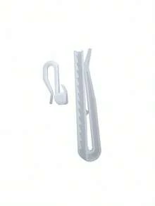 20/30/50/100PCS White Plastic Adjustable Pleated Curtain Hook Clips With Clamps For Drapes Door Curtains Shower Curtains Rustproof Durable Lightweight Easy Install Multipurpose Home Bathroom Window Decor Accessories - multicolor - View 4