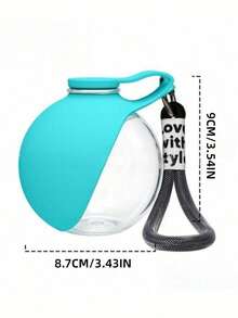 1PC Portable Mini Pet Water Bottle Spherical Foldable Anti-Backflow Design For Outdoor Travel Hiking Dog Walking Camping Car Mount Leak-Proof Pet Water Feeder - Multicolor - View 10