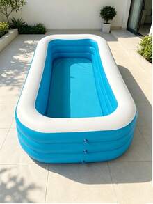 Large Inflatable Swimming Pool In Colorful Panda Series, Oversized Inflatable Pool For Adults And The Whole Family, Made Of Thick PVC Material, Easy To Assemble, Foldable Outdoor Water Fun Equipment For Enjoying Summer Water Fun In Gardens And Yards - A - View 8