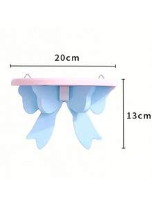 Joivida 1Pc Soft Girl Display Stand, Pink Bow Storage Rack, Wall-Mounted Storage Rack, Girlish Room Decoration - Multicolor - View 4