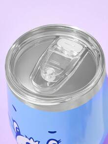 SHEIN X Care Bears 360ml/12oz 不鏽鋼防漏蓋保溫杯，適用熱飲/冷飲，適合大多數杯架，禮品首選 - 淺藍色 - 查看 4