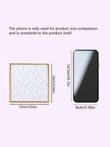 Luxury Gold Octagon Mirror Glass Vanity Tray For Cosmetic Perfume Storage, Retro Hex Embossed Glass Coasters With Golden Brass Edging, Anti-Slip Dining Table Trinket Mats. - gold - View 14
