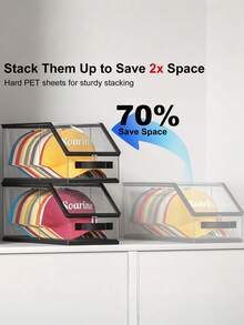 1PC 12 Cap Stackable Clear Plastic Baseball Hat Organizer Display Box With Cardboard Insert Dustproof Closet Storage For Men Dad Fathers Day Christmas Birthday Gift Home Organization Must Haves - transparent - View 4