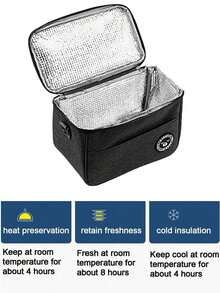 1pc Fleymu Foldable And Reusable Thermal Box - Portable Waterproof Box, Suitable For Work, School, Camping, Travel - multicolor - View 2