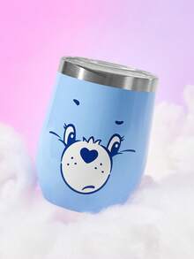 SHEIN X Care Bears 360ml/12oz 不鏽鋼防漏蓋保溫杯，適用熱飲/冷飲，適合大多數杯架，禮品首選 - 淺藍色 - 查看 2