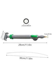 1PC Handheld High Pressure Adjustable Continuous Spray Nozzle Garden Watering Tool Plastic Lightweight No Battery No Electricity For Farm Plants Flowers Outdoor Irrigation - A - View 3