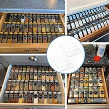 1pc/4pcs/8pcs Spice Rack, Countertop Free Acrylic Spice & Condiment Organizer, Multi-Tier Drawer Storage, For Kitchen Cabinet, Drawer, Shelf, Kitchen Organization And Storage, Kitchen Accessories - Transparent acrylic - View 4