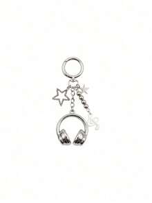 Muroi Mono 1pc/2pcs Fashion Sweet Cool Earphone Shaped Key Chain, Multi Functional Pendant For  Phone & Bag. Simple Stylish Commute Accessory, Cute Key Holder. - Multicolor - View 11