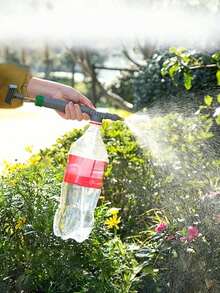 1PC Handheld High Pressure Adjustable Continuous Spray Nozzle Garden Watering Tool Plastic Lightweight No Battery No Electricity For Farm Plants Flowers Outdoor Irrigation - A - View 4