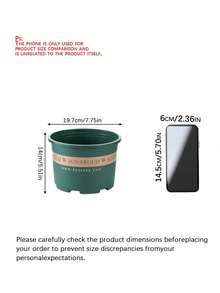 8 Buah Pot Bunga Desain Tong Vintage – Pot Plastik Tebal Besar untuk Tanaman Dalam dan Luar Ruangan, Dekorasi Taman Cokelat Rustic, Wadah Rumah & Teras Tahan Lama dan Kuat - Beraneka warna - View 3