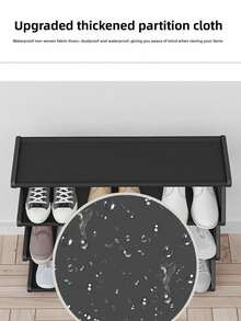 1pc 4-Tier Z-Shaped Plastic Shoe Rack, Freestanding Large Capacity Multi-Functional Storage Organizer, Tool-Free Easy Assembly, Stackable & Space Saving. Holds Shoes, Boots, Sundries; Perfect For Hallway, Wardrobe, Living Room, Bedroom & Dorm - Multicolor - View 7