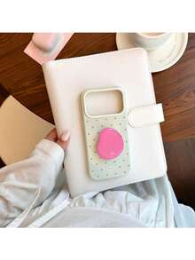 ShellaStory One Ins Style Bread Toast Apple 17 Pro Phone Case 16 Stand 15 Summer Dopamine 14 Soft Case 13 Suitable For Personalized, Creativity, Geometry, Fresh, Clash Color Style, Niche, Ins Style - Thin green - View 5