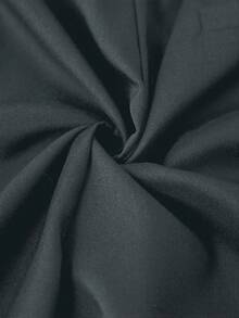 Manfinity Homme Men's Solid Color Toothpick Stripe Design Casual High Waist Suit Pants - Dark Grey - View 5