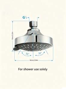 1PC 5 Mode High Pressure Filtered Self Cleaning Anti Clog Adjustable Swivel Ball Wall Ceiling Mount Universal Thread Durable Easy Install Rain Shower Head For Bathroom Shower Bathtub Only Powerful Spray Water Saving Home Shower System - multicolor - View 4