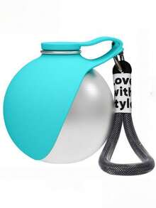 1PC Portable Mini Pet Water Bottle Spherical Foldable Anti-Backflow Design For Outdoor Travel Hiking Dog Walking Camping Car Mount Leak-Proof Pet Water Feeder - Multicolor - View 9