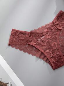 Snug Zone Set Celana Dalam Tanpa Jahitan 12pcs, Nyaman & Seksi, Set Celana Dalam Segitiga dengan Hiasan Renda - MultiWarna - View 7