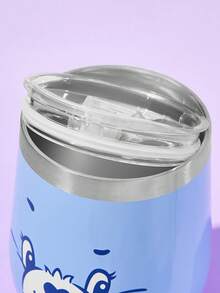 SHEIN X Care Bears 360ml/12oz 不鏽鋼防漏蓋保溫杯，適用熱飲/冷飲，適合大多數杯架，禮品首選 - 淺藍色 - 查看 6