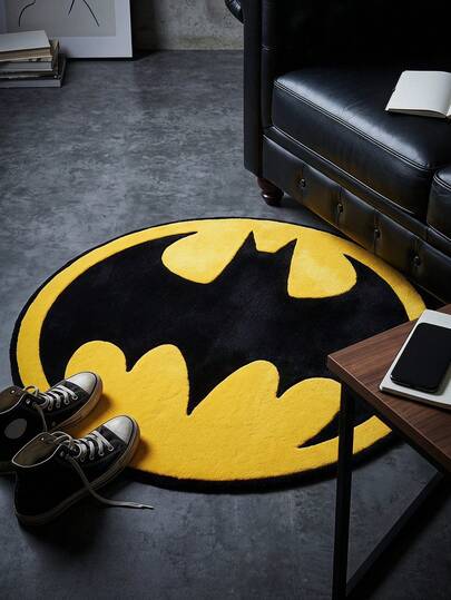 Batman X Joivida 1 pieza Alfombra – Tapete de piso con licencia de dibujos animados, decoración del hogar de felpa suave