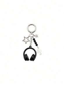 Muroi Mono 1pc/2pcs Fashion Sweet Cool Earphone Shaped Key Chain, Multi Functional Pendant For  Phone & Bag. Simple Stylish Commute Accessory, Cute Key Holder. - Multicolor - View 10