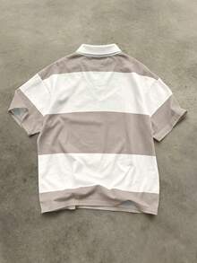 STEELVANCE 男士字母印花短袖休閒 Polo 衫 - 彩色 - 查看 2