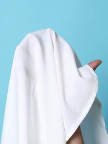 Manfinity Mode Kemeja Pria Lengan Panjang Putih Polos, Kemeja Kasual Musim Panas untuk Bisnis, Pertunangan, dan Acara Formal dengan Kancing Depan, Gaya Klasik untuk Pernikahan dan Upacara. - Putih - View 6