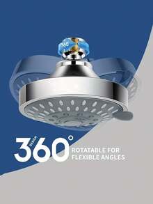 1PC 5 Mode High Pressure Filtered Self Cleaning Anti Clog Adjustable Swivel Ball Wall Ceiling Mount Universal Thread Durable Easy Install Rain Shower Head For Bathroom Shower Bathtub Only Powerful Spray Water Saving Home Shower System - multicolor - View 5