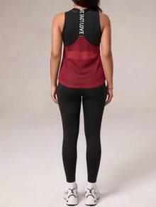 SHEIN Sports 女款背心與緊身褲運動套裝 - 彩色 - 查看 2