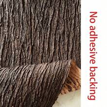 Multi-Functional Simulated Bark - Made Of Soft Rubber, Customizable To Size, Perfect For Pipe And Pillar Covering, Wall Decoration, With Realistic Willow Texture - Coffee Brown - View 12