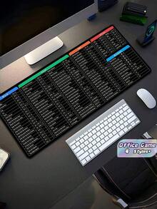 Large Shortcut Mouse Pad Word Excel PPT Hotkey Keyboard Shortcuts For Work Game Office Home Computer Accessory - Mouse Pad - View 1