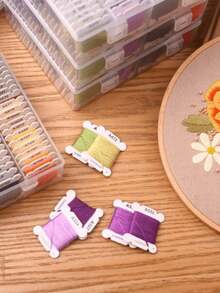 24/40/48/72/80/120 Colors DIY Embroidery Thread Multi-Color Embroidery Yarn For Sewing Embroidery Thread Set With Organizer Box - multicolor - View 7