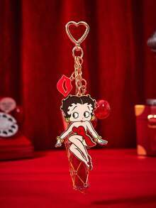 Betty Boop X Joivida Keychain, Bag Decoration, Bag Hanger Chain - Red - View 6