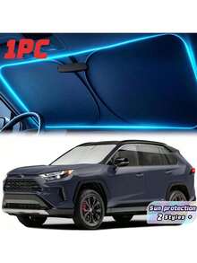 Portable Universal Car Windscreen Sunshade – Interior Heat-Insulating Windscreen Cover, Summer Car Windscreen Sunshade, UV-Protective And Heat-Insulating Sunshade - Car Sunshade - View 1