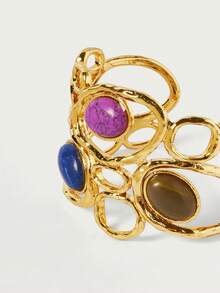 Glisma Gelang Bohemian Elegan, Mewah, dan Bergaya Retro yang Cantik dan Ringan - pola geometris - View 6