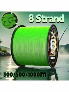 Senar Pancing Super Kuat 300/500 Meter, Senar Jalinan Anti Aus PE Multi-untai 8-untai, 20/30/40/80/100 Pound, Cocok Untuk Lemparan Jarak Jauh yang Lancar. - Hijau - View 14