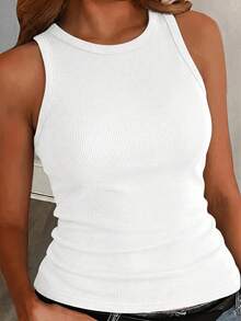 Slaydiva Blusa casual versátil de uso diario para mujer talla grande, color liso, con fruncido y ajuste ceñido - Blanco - Ver 1