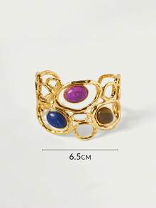 Glisma Gelang Bohemian Elegan, Mewah, dan Bergaya Retro yang Cantik dan Ringan - pola geometris - View 7