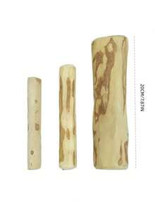 1PC Natural Coffee Wood Dog Chew Stick Edible Stress Relief Durable Long Lasting For Large Breed Dogs Teething Chewing Toy Dental Health Natural Instinct Must Have Pet Supplies - Multicolor - View 12