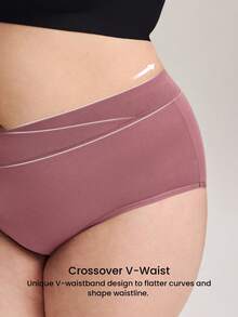 LUVLETTE Plus 3件組棉質高腰內褲女款內衣套裝－馬卡龍色 - 彩色 - 查看 9